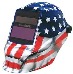 Sellstrom Auto Darkening Welding Helmet, Blue/Red/White, Tri