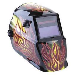LINCOLN ELECTRIC K4071-1 Welding Helmet, Brown, Ratchet, Pla