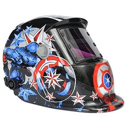 Electric Welding Auto Darkening Welding Helmet Captain Ameri