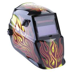 LINCOLN ELECTRIC Welding Helmet,Brown,Ratchet,Plastic, K4071