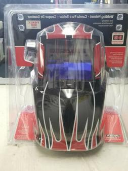 LINCOLN ELECTRIC WELDING HELMET- RED FIERCE 