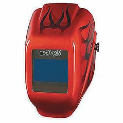 JACKSON SAFETY Welding Helmet,Shade 9 to 13,Red, 46149, Red